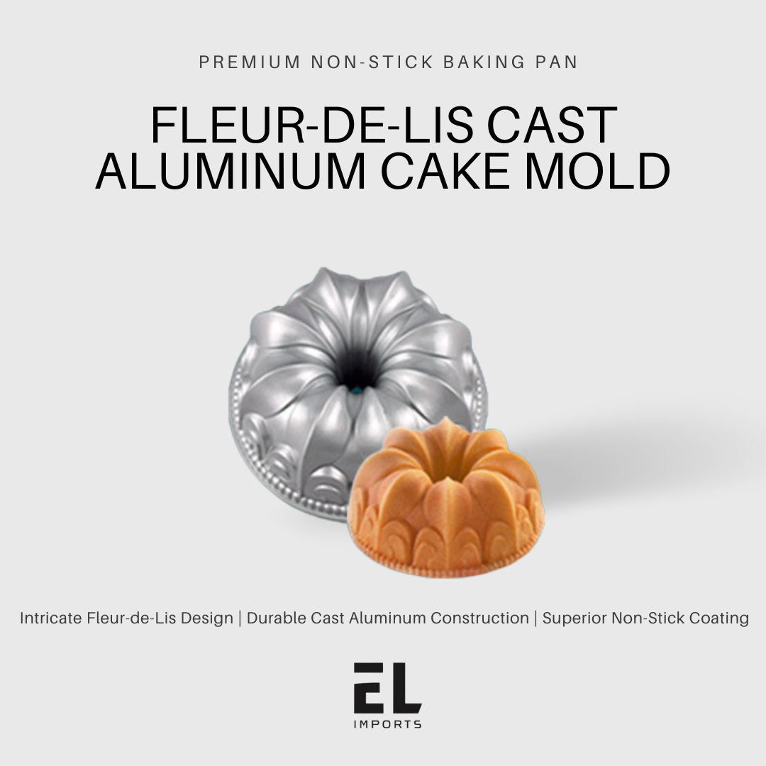 Moule à gâteau en fonte d'aluminium Fleur de Lys