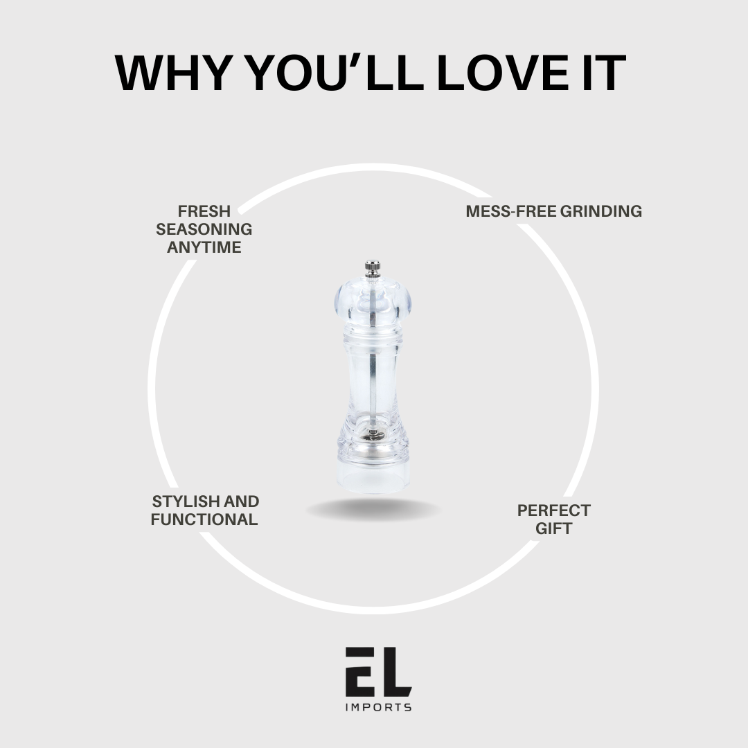 Acrylic Manual Pepper Grinder