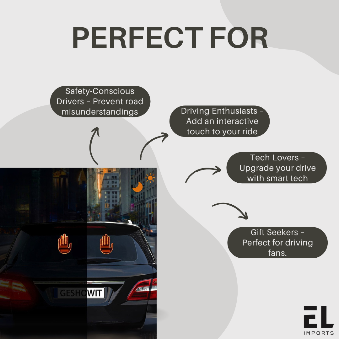 Car Gesture Control Warning Light