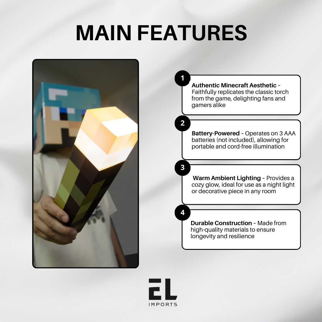 Lampe torche Minecraft