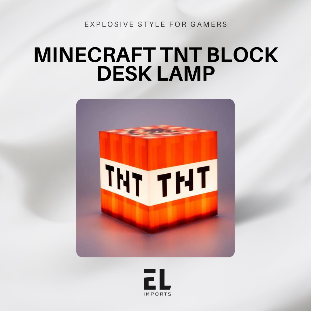 Minecraft TNT Block Desk Lamp