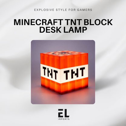 Minecraft TNT Block Desk Lamp
