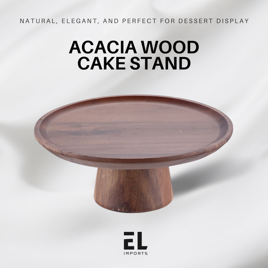 Acacia Wood Cake Stand