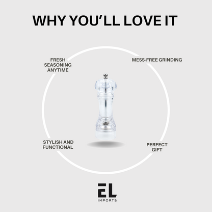 Acrylic Manual Pepper Grinder