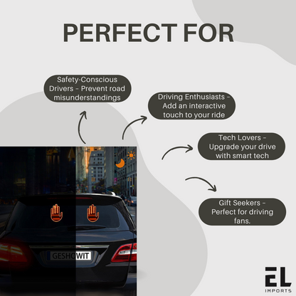 Car Gesture Control Warning Light