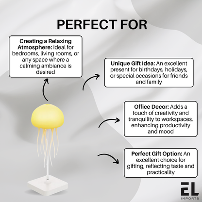 Full Color Gradient Jellyfish Lamp