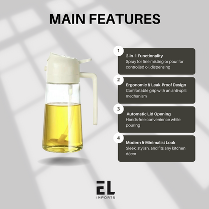 2-in-1 Glass Oil Sprayer & Pourer