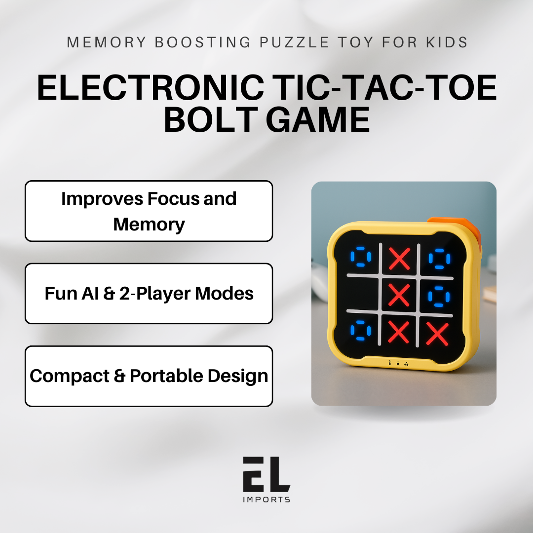 Electronic Tic-Tac-Toe Bolt Game