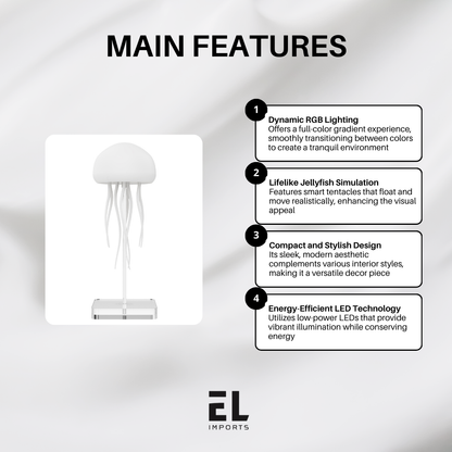 Full Color Gradient Jellyfish Lamp