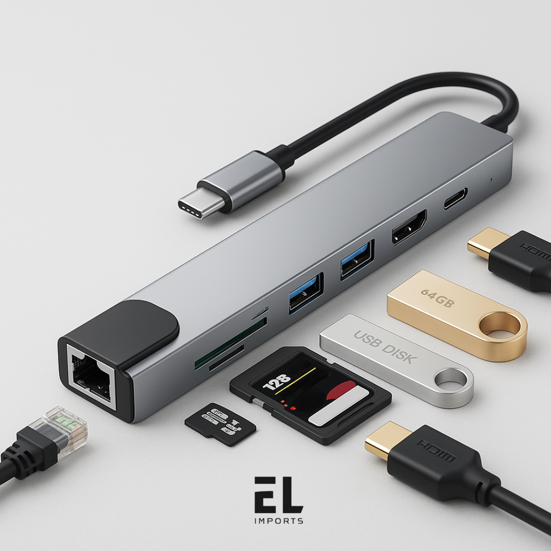 8-in-1 USB-C Hub Docking Station