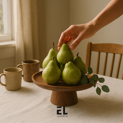 Acacia Wood Cake Stand